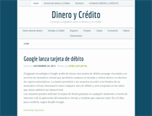 Tablet Screenshot of dineroycredito.com